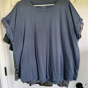 Casual Blue Women's Top
